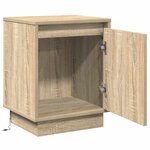vidaXL Cabinet de chevet avec Chêne sonoma 39 x 34.5 x 50 cm