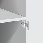 vidaXL Armoire de rangement blanc 80x42 5x225 cm bois d'ingénierie