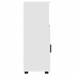 vidaXL Cabinet de salle de bain avec étagère Blanc 30 x 35 x 95 cm