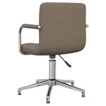 Chaise fauteuil siège pivotante de bureau informatique étude tissu taupe 02_0024181