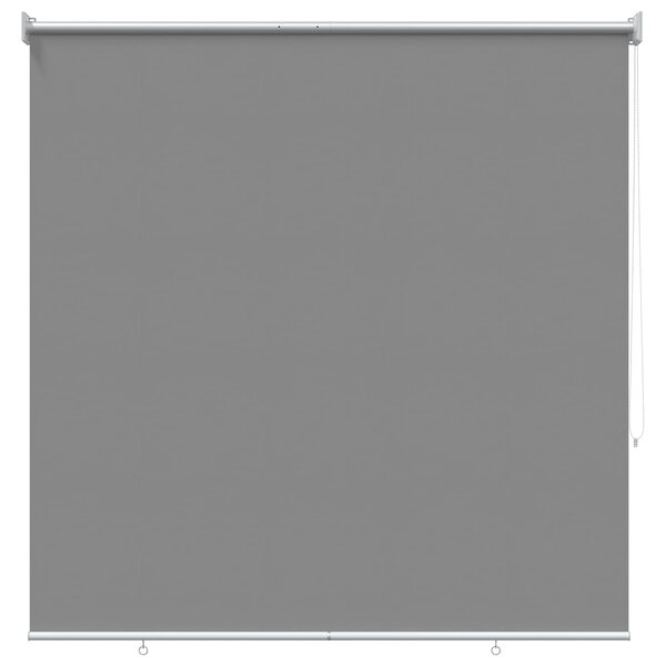 vidaXL Store enrouleur Protection UV Gris clair 140 x 140 cm Polyester