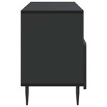 vidaXL Meuble TV avec tiroir Noir 102 x 34 5 x 50 cm Bois d'ingénierie