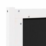 vidaXL Tête de lit Autre Blanc 100 cm Bois massif en pin