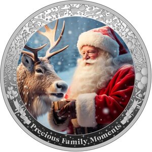 Pièce de monnaie en Argent 1000 Francs g 31.1 (1 oz) Millésime 2024 Precious Family Moments XMAS (PRÉCOMMANDE)