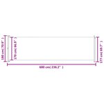 vidaXL Auvent latéral rétractable de patio 180x600 cm Rouge