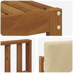 vidaXL Ensemble de canapés d'extérieur 8 Pièces Naturel et Beige