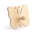 Patère Papillon en bois 14 cm