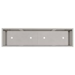 vidaXL Bac de jardin surélevé Argent 100 x 26 x 82 cm Acier inoxydable