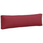 vidaXL Coussins de palette 2 Pièces rouge tissu