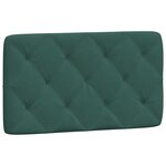 vidaXL Cadre de lit avec tête de lit Vert foncé 90x200 cm Velours