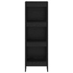 vidaXL Bibliothèque Chêne noir 80 x 30 x 155 cm Bois d'ingénierie