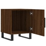 vidaXL Tables de chevet 2Pièces chêne marron 40x40x50cm bois d'ingénierie