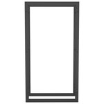 vidaXL Portant de bois de chauffage Noir mat 50x28x94 cm Acier