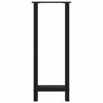 vidaXL Pieds de table de bar Noir 2 pièces 50 x (100-101) cm Acier