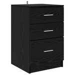 vidaXL Cabinet de chevet Chêne noir 40 x 40 x 63 cm Bois d'ingénierie