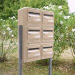 Bloc de boites aux lettres collectives extérieures · B6 - Beige ivoire