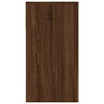 vidaXL Table console Chêne marron 100x39x75 cm Bois d'ingénierie