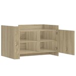 vidaXL Table basse chêne sonoma 80x50x50 cm bois d'ingénierie