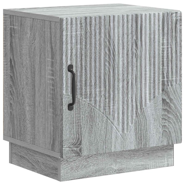 vidaXL Table de chevet Sonoma gris 43 x 34 5 x 47 cm Bois d'ingénierie
