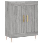 vidaXL Buffet sonoma gris 69 5x34x90 cm bois d'ingénierie