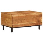 vidaXL Table basse 80x54x40 cm bois massif d'acacia