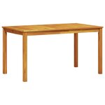 vidaXL Ensemble de salle à manger pour jardin 7 Pièces Marron