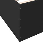 vidaXL Cadre de lit sans matelas noir 120x200 cm