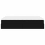 VidaXL Cadre de lit ottoman avec matelas noir 120x200 cm similicuir