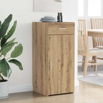 vidaXL Buffet Chêne artisanal 42 5 x 40 x 93 cm Bois d'ingénierie