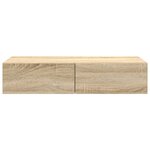 vidaXL Étagère murale avec tiroirs chêne sonoma bois d'ingénierie
