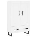 vidaXL Buffet haut blanc 69 5x31x115 cm bois d'ingénierie