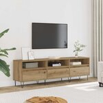 vidaXL Meuble TV chêne artisanal 150x30x44 5 cm bois d'ingénierie