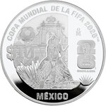 Monnaie FIFA WORLD CUP 26 Guadalajara Argent 10 Pesos Mexico 2026 (PRÉCOMMANDE)