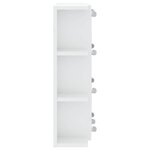 vidaXL Armoire à miroir avec LED Blanc brillant 70x16 5x60 cm