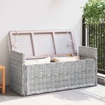 vidaXL Banc de rangement Blanchiment 110 x 40 x 50 cm Rotin