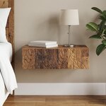 vidaXL Table d'appoint murale 59 x 34 5 x 17 cm Bois d'ingénierie