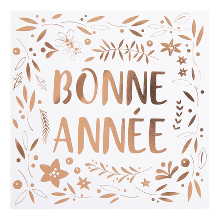 Carte de vœux etincelle bonne année - draeger paris