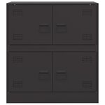 vidaXL Buffet noir 67x39x73 cm acier