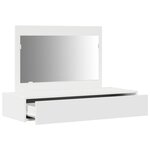 vidaXL Table de maquillage murale blanche 100x40x70 cm