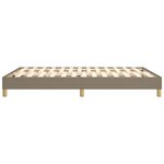 vidaXL Cadre de lit Taupe 140x190 cm Tissu