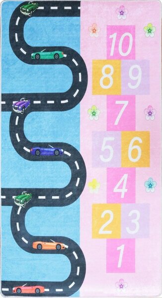 Tapis pour chambre Enfant 100 x 150 cm - Multicolore