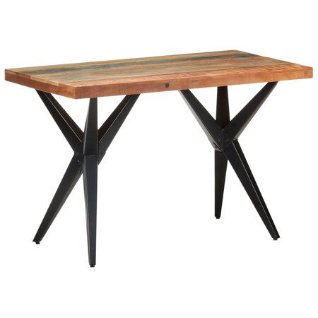 vidaXL Table de salle à manger 120x60x76cm Bois de récupération massif