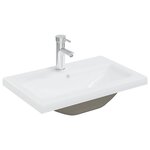 vidaXL Armoire lavabo de salle de bain avec bassin intégré et robinet