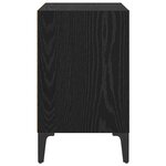 vidaXL Cabinet de chevet 2 Pièces Chêne noir 40 x 30 x 50 cm