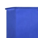 vidaXL Paravent 5 panneaux Tissu 600 x 80 cm Bleu azuré
