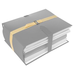 lot de 25 sangles pour chemise de classement 1 m Beige EXACOMPTA