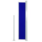vidaXL Auvent latéral rétractable de patio 160x300 cm Bleu