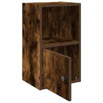 vidaXL Bibliothèque chêne fumé 31x24x52 cm bois d'ingénierie