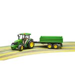 Bruder tracteur avec remorque john deere 5115m échelle 1:16