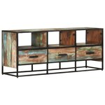 vidaXL Meuble TV 110x30x45 cm Bois de récupération massif